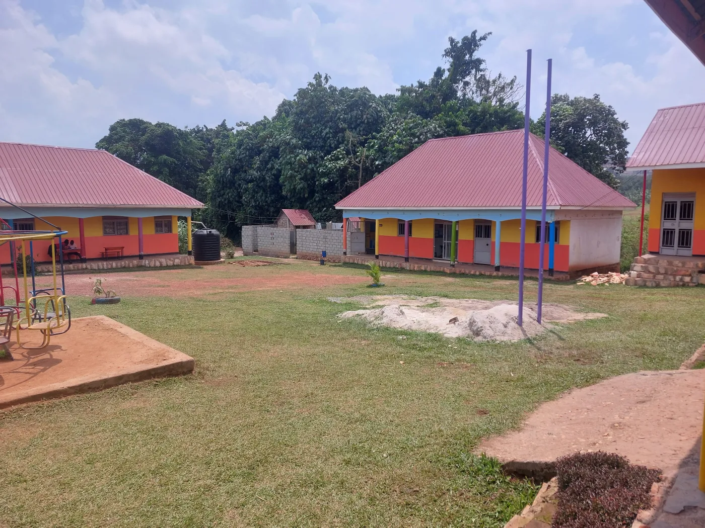 Classroom blocks and courtyard at Wisdom Valley Nursery and Primary School