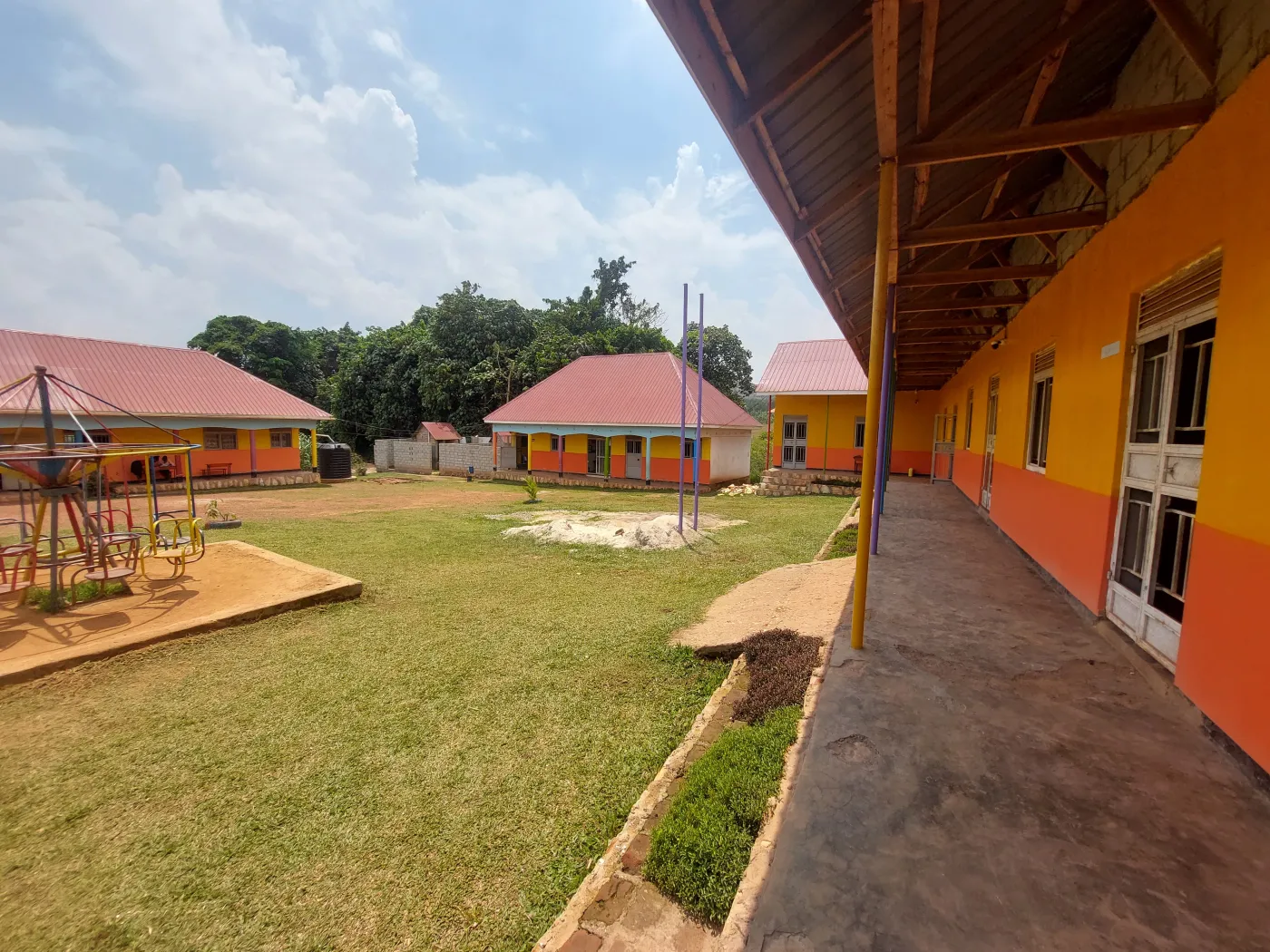 Wisdom Valley campus courtyard and classroom blocks